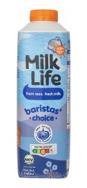 MilkLife Full Cream Fresh Milk Barista Choice  - Pasteurised & Homogenised Milk Life Fresh Milk 1L