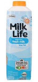 MilkLife Low Fat Fresh Milk  - Pasteurised & Homogenised Milk Life Fresh Milk 1L