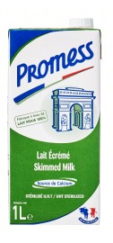 Promess Fresh UHT French Milk - Skimmed (1L)