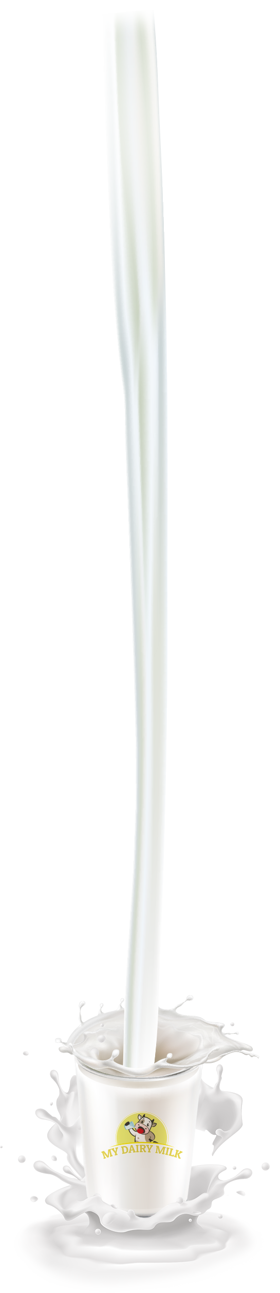 Milk flowing